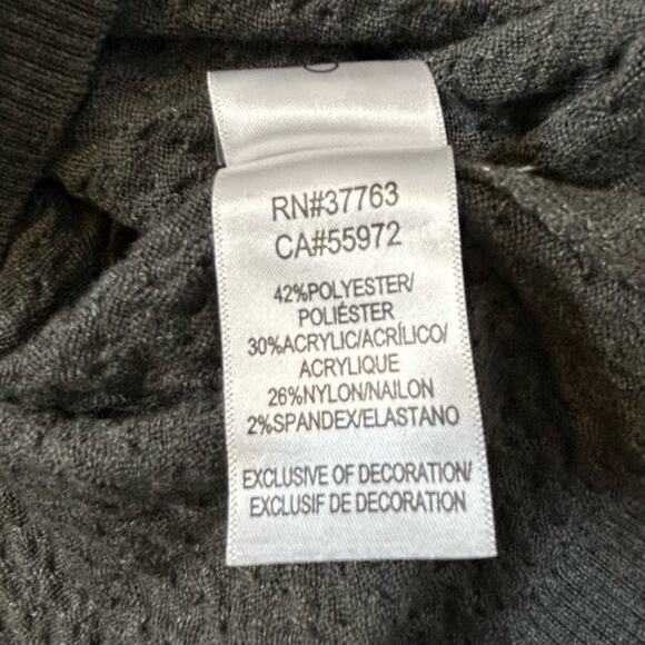 Laundry Sweater Dress Womens Size S Gray Blouson Cutout Back Mini Stretch Soft - Picture 9 of 11